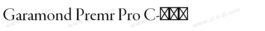 Garamond Premr Pro C字体转换